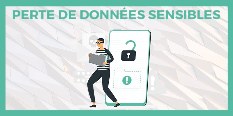 Perte de données sensibles Perte de données sensibles
